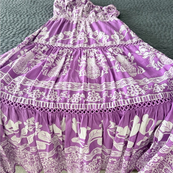 FARM Rio Purple Dress with White Floral Pattern - Picture 7 of 9
